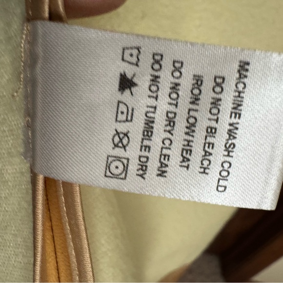 Pre-owned HUNTER BELL New York Size 2 Gold Metallic Faux Leather Maxi Skirt - Picture 10 of 10